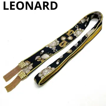새상품급 LEONARD 레오나르 태슬 벨트 칸칸 155cm