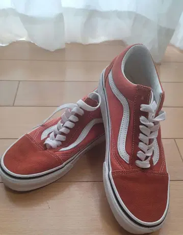 VANS 올드스쿨 오렌지 24.5cm