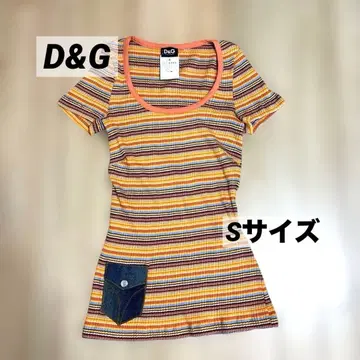 D&G 돌체앤가바나 리브 보더T셔츠