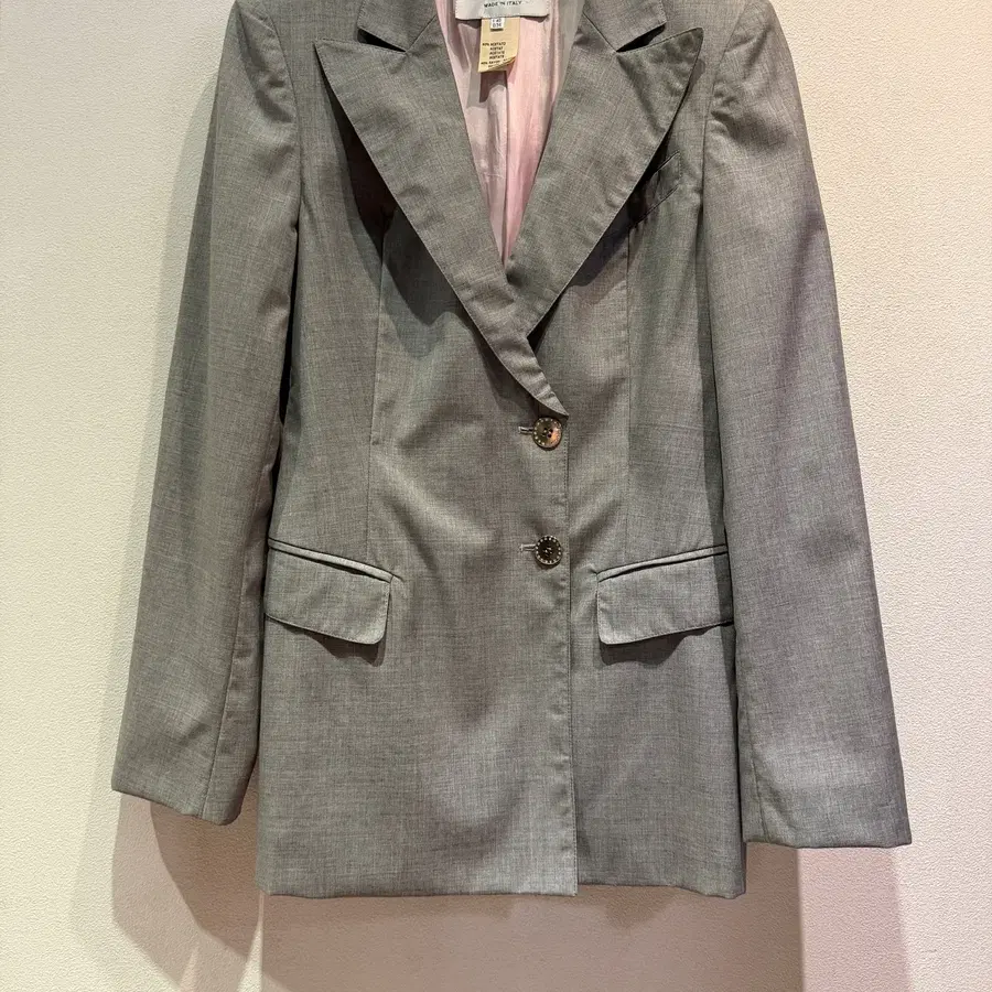 ANNA MOLINARI Grey Blazer(Made In Italy)