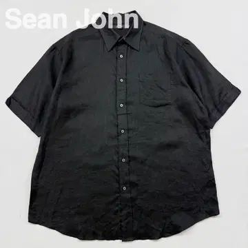 SEAN JOHN 숀 존 린넨 셔츠 반팔 린넨 셔츠 XXL