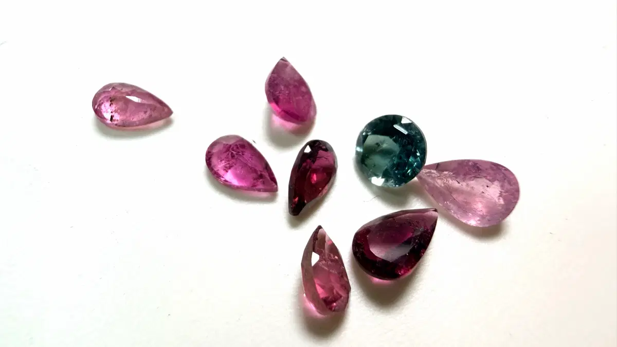 No.5922 천연 컬러 토르마린 커팅8개 2.3ct