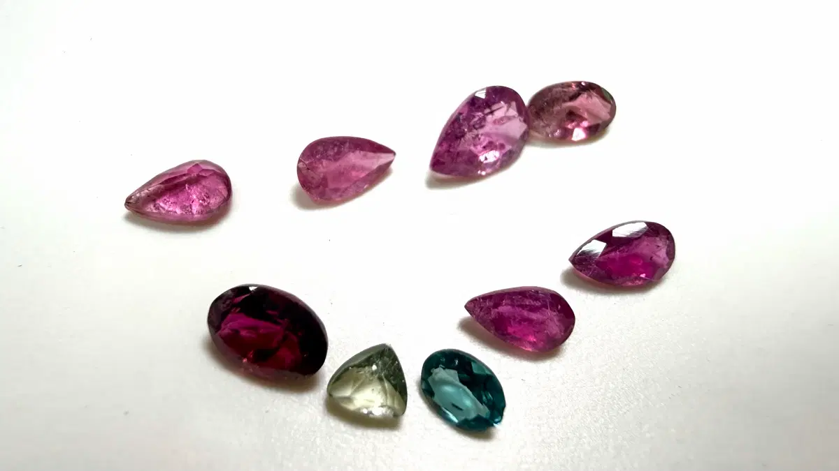 No.5923 천연 컬러 토르마린 커팅8개 2.15ct