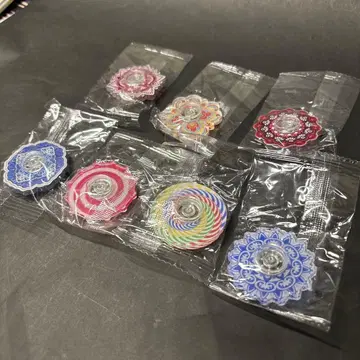 7개 세트! 컬러풀한 아크릴 핸드 스피너 EDC 피젯 토이