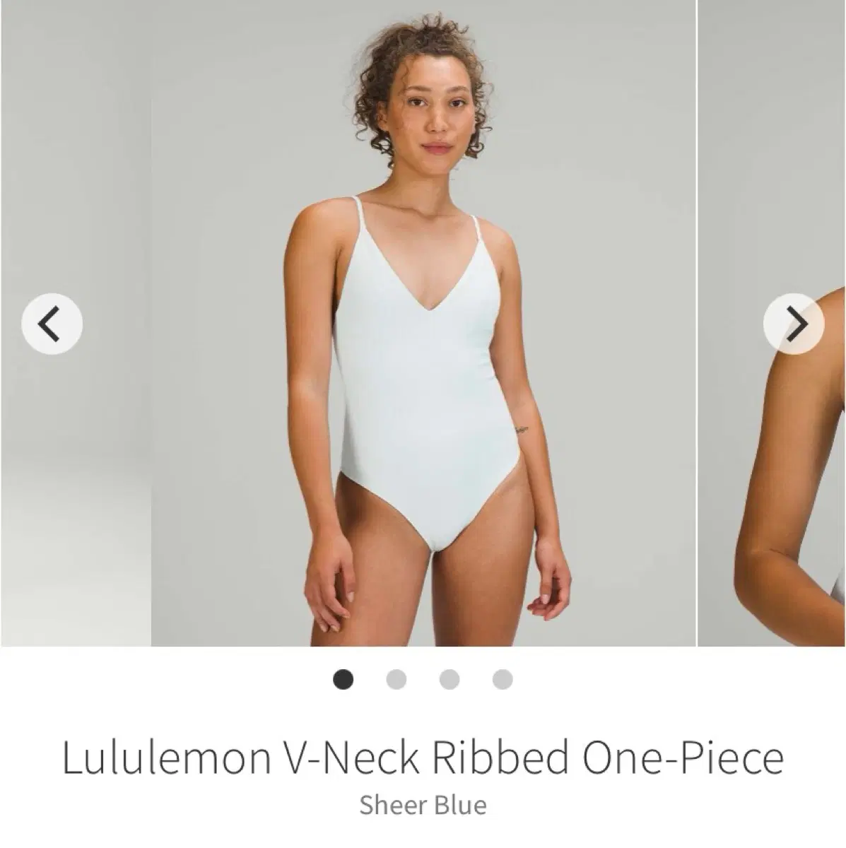 (새상품) 룰루레몬 수영복 V Neck Ribbed One Piece