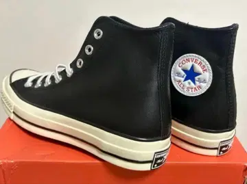 컨버스 척테일러 CT70 블랙 가죽 하이컷 25cm