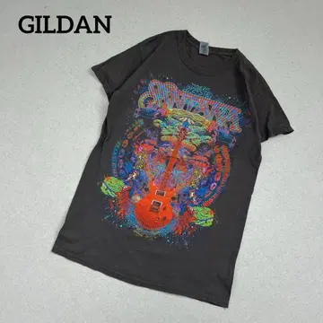 Santana T셔츠 기타 그래픽 블랙 S