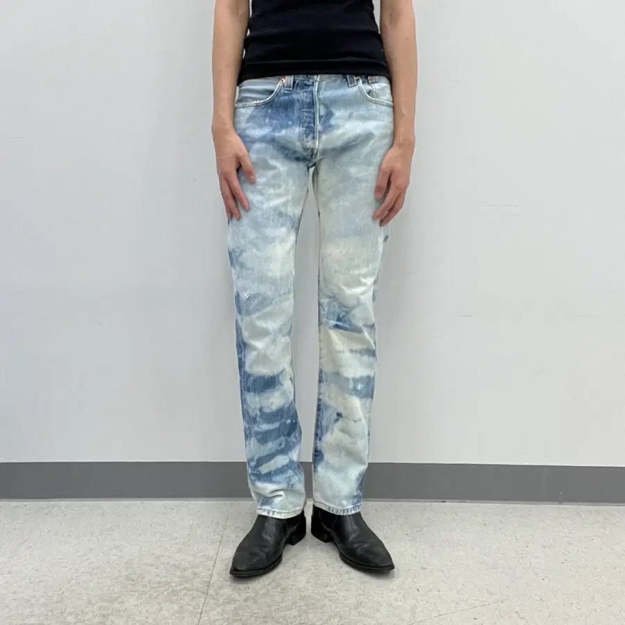 Levis 리바이스 501 타이다이 블리치 워싱 데님 팬츠 29