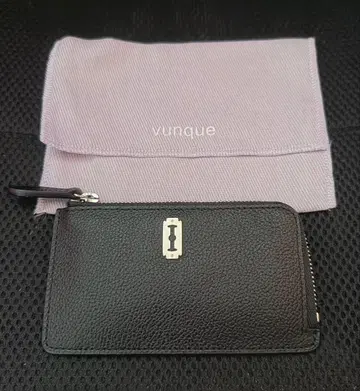 vunque Magpie Zipper Card Wallet Black