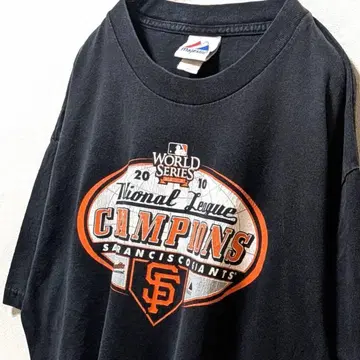 마제스틱 MLB 샌프란시스코 자이언츠 T셔츠 블랙 블랙 L 구제 의류