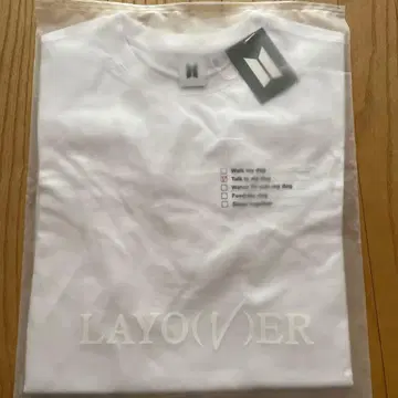 BTS V LAYO(V)ER 티셔츠 화이트