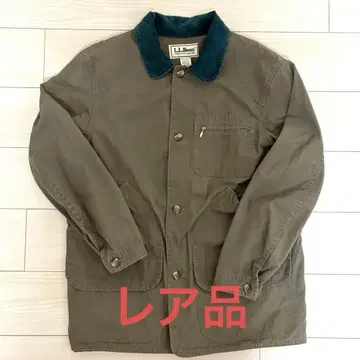 80s L.L.BEAN 헌팅 자켓 USA 카키 립스탑