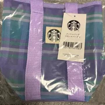 미개봉 Starbucks 메쉬백 스몰 퍼플