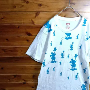 UNIQLO 유니클로 반팔 T셔츠 UT 미키마우스 실루엣 XL