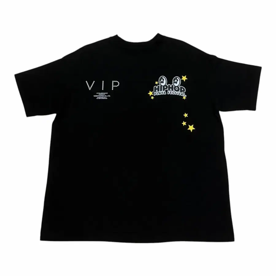 반디더핑크 힙합플레이야 페스티벌 VIP 검정 반팔티 1