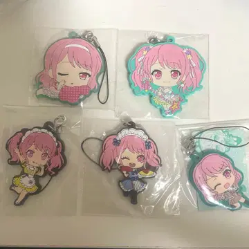 BanG Dream! 러버 스트랩 마루야마 아야 5개 세트