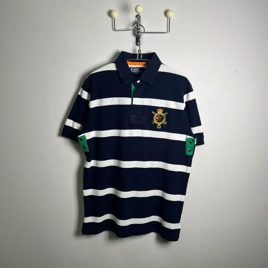 POLO 폴로 랄프로렌 스트라이프 반팔 폴로 셔츠 L