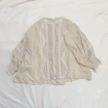 츠무구 tumugu 카디 코튼 블라우스 레이스 핀턱