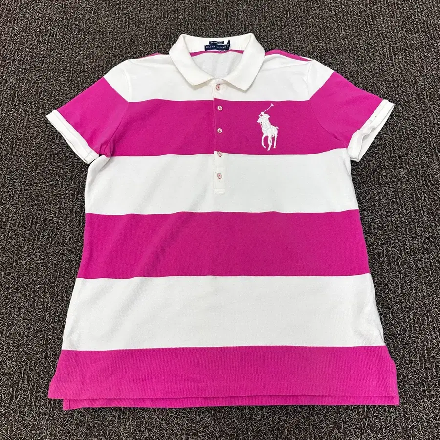POLO 폴로 랄프로렌 여성 빅포니 카라티 반팔티셔츠 L