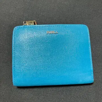 FURLA 접이식 지갑 라이트 블루