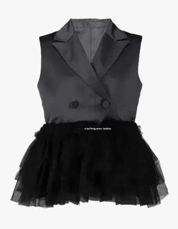 bibiy. NINA SLEEVELESS JACKET 블랙