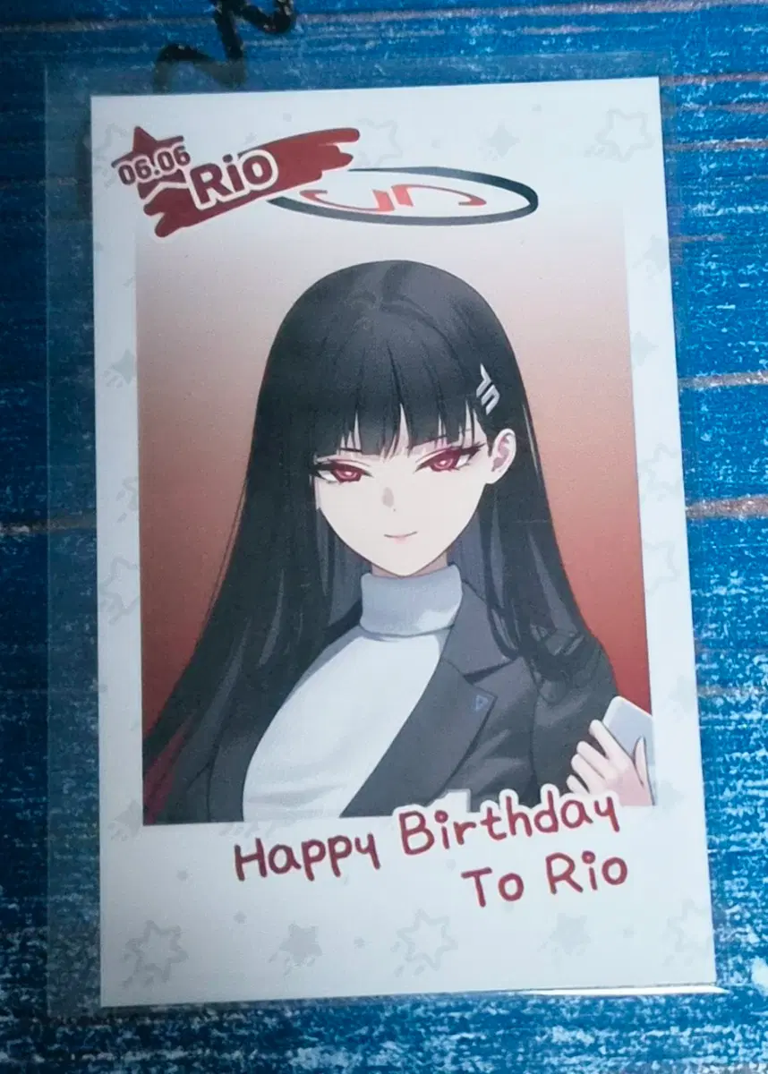 블루아카이브 카페 메모리얼 리오 생일 포카 팔아요.^^
