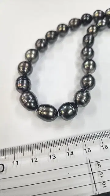 남양 진주 목걸이 약 42cm 56.9g SILVER 금장 장식