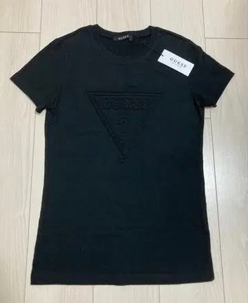 GUESS 여성용 반팔 티셔츠 블랙