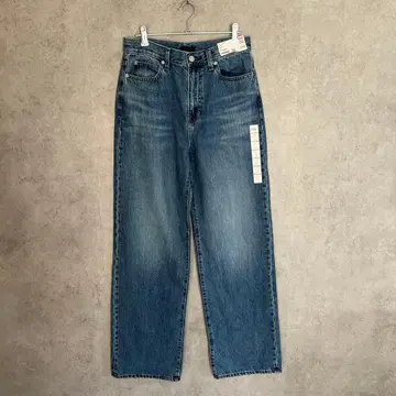새상품 택 포함 미사용 유니클로 UNIQLO 하의 팬츠 데님 청바지