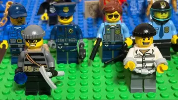 LEGO 레고 미니 피규어 경찰관 도둑 6체 세트