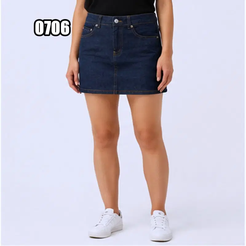 34) 아페쎄(A.P.C.) 스탠다드 생지 데님 미니스커트 인디고