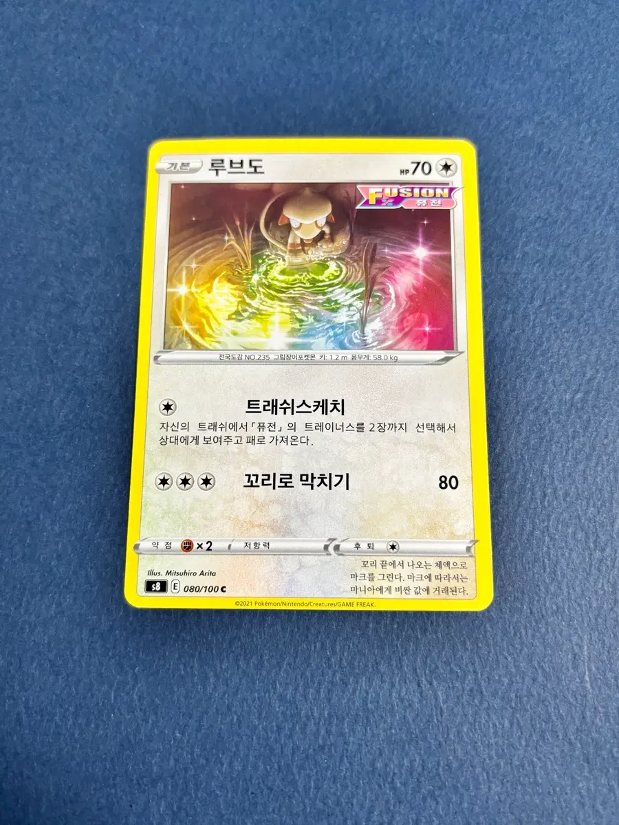 포켓몬카드 루브도 일반카드 도감용 덱소스 s8 080/100