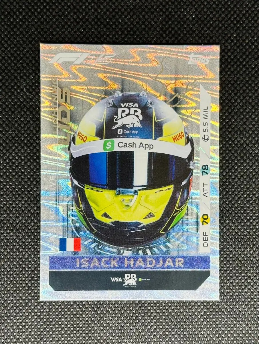 2025 F1 탑스 터보어택 아이작 하자르 헬멧 카드