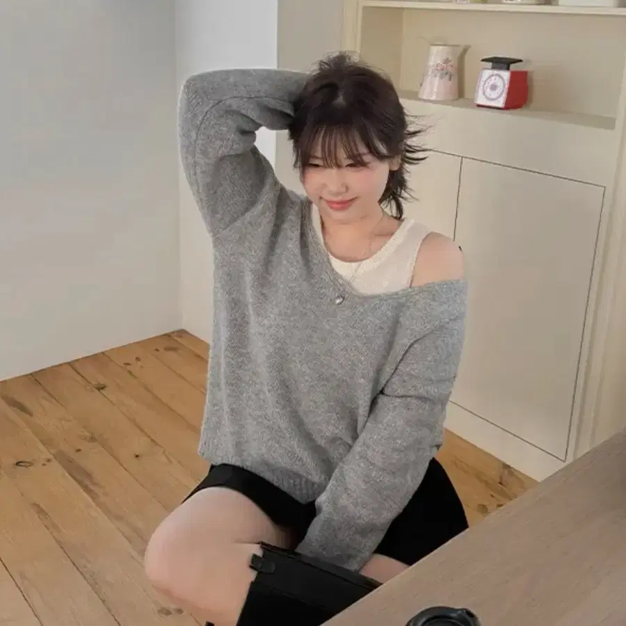 V넥 니트