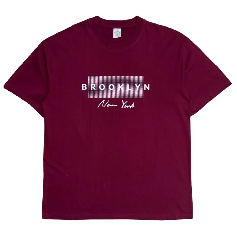 Brooklyn 프린팅 크루넥 반팔티 XL