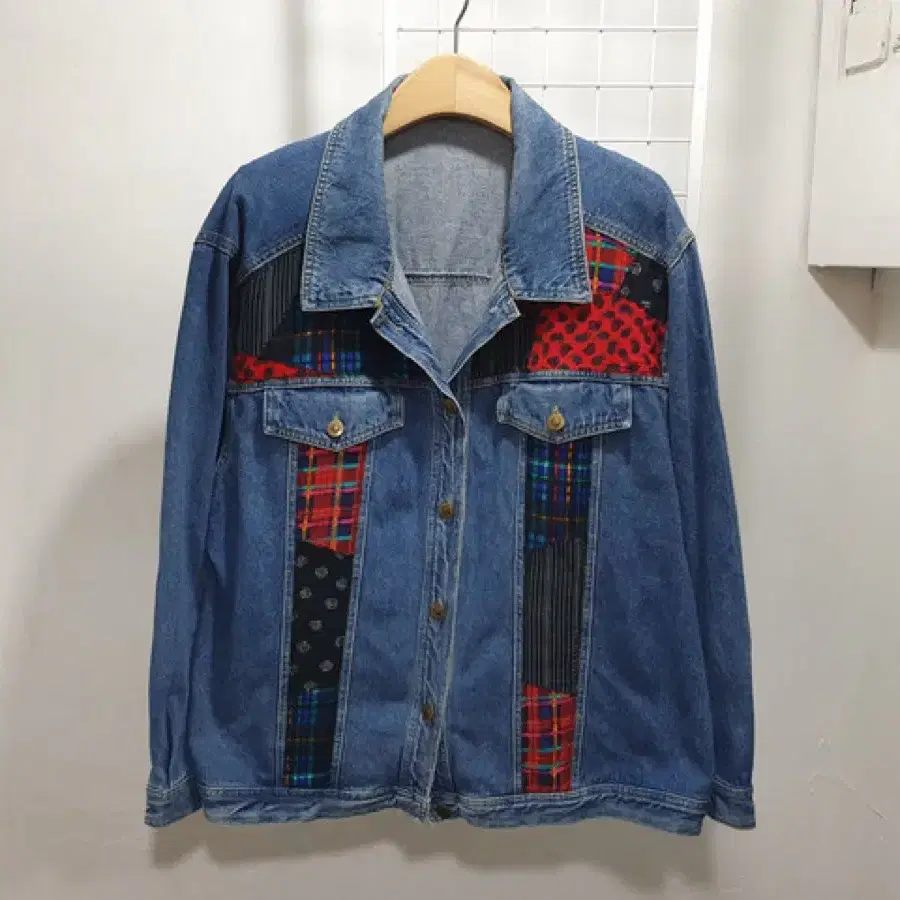 패치워크 데님 청자켓 (MAN L~XL)#588J