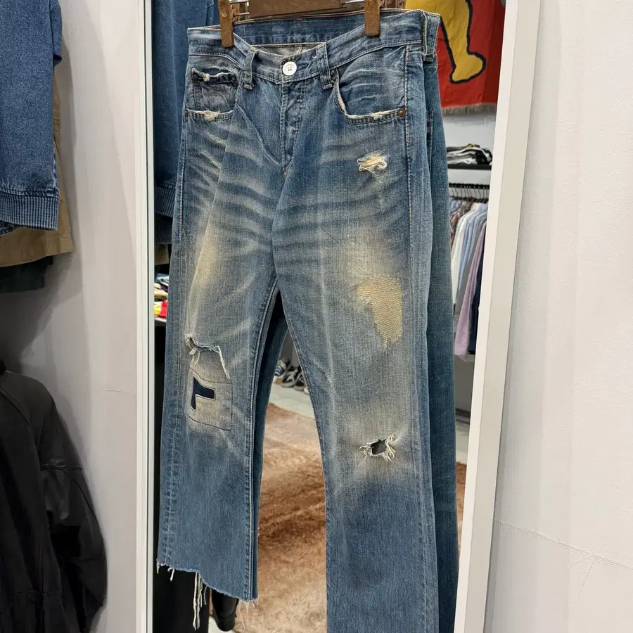 00s Levis 리바이스 재팬 빈티지 컷오프 데님 팬츠 (33inch)