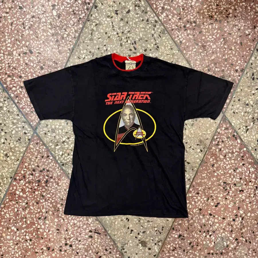 90s 스타트랙 장 뤽 피카드 티셔츠 (XL)