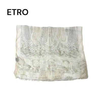 새상품급 ETRO 에트로 쉬폰 스톨 페이즐리 무늬 실크 100 여성용