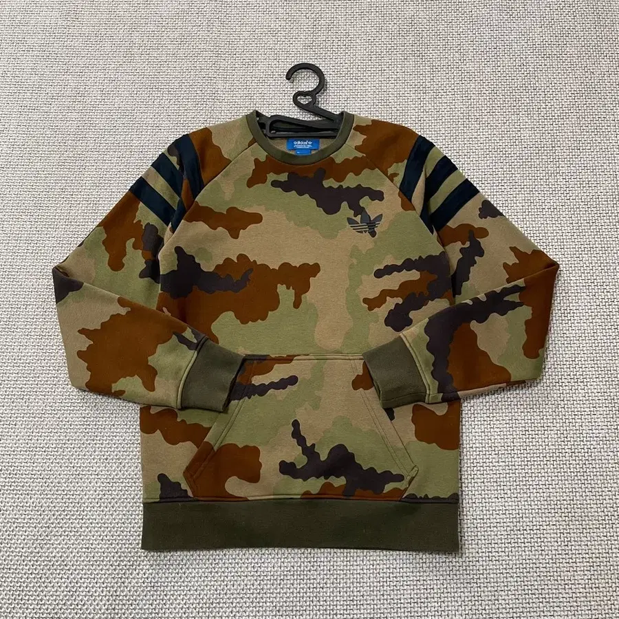 S 아디다스 카모 기모 라운드 맨투맨 B.7080