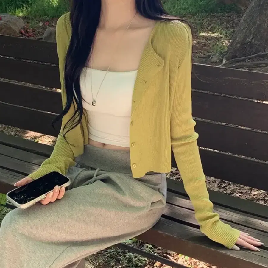 급처))살안타 올리브 가디건
