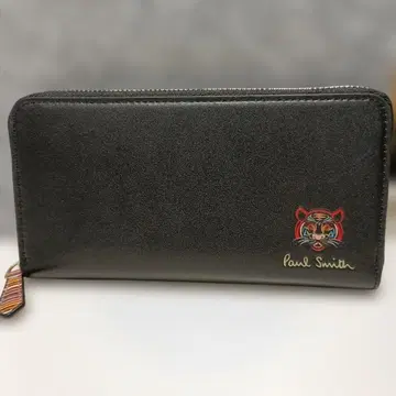 Paul Smith 장지갑 라운드 지퍼 타이거 블랙