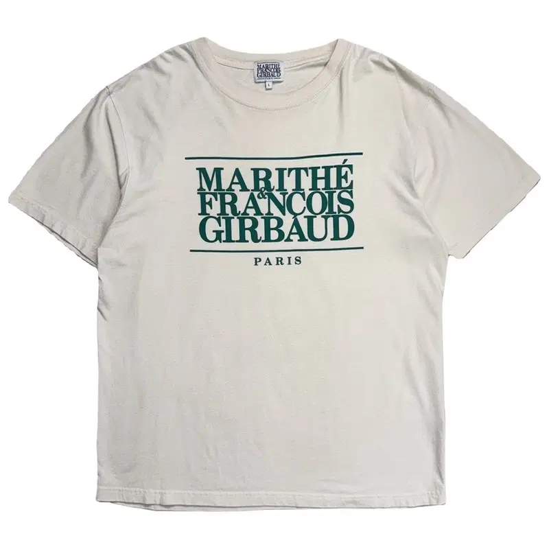 MARITHE FRANCOIS GIRBAUD 로고 티셔츠 L