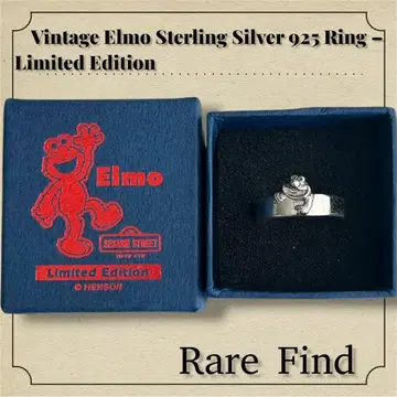빈티지 엘모 SILVER925 반지 한정판 박스 포함 HENSON