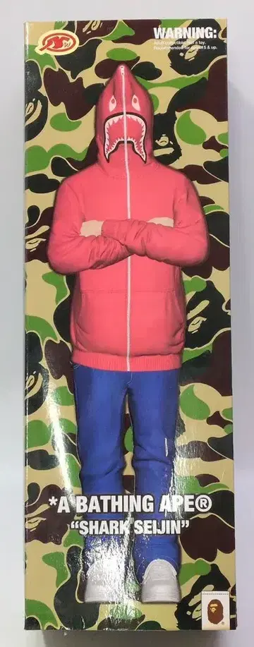 A BATHING APE BAPE PLAY SHARK SEIJIN 빨간색