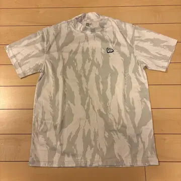 NEW ERA 골프 모크넥 셔츠 카모 무늬