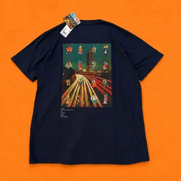 새상품 UNIQLO UT 네오 미야게 올리버 페인 XL 네이비 택 포함