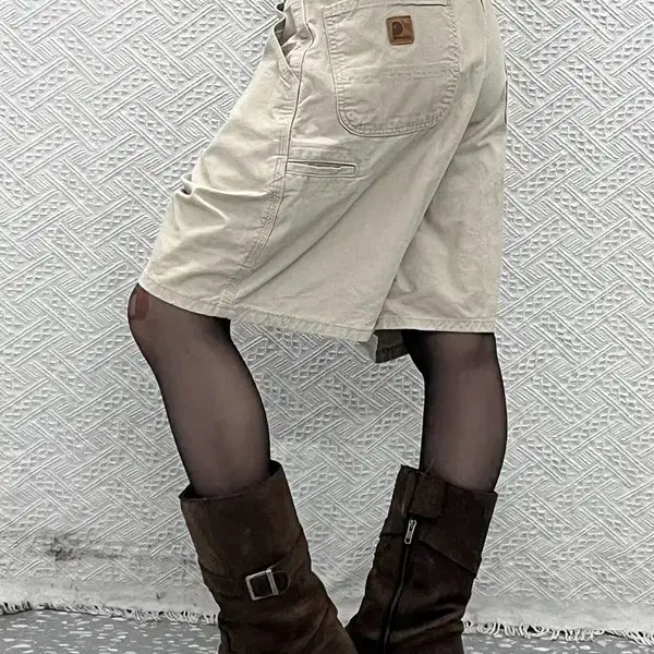 칼하트 컨트리 캐주얼 오트밀 카펜터 카고 반바지 38인치 C13089