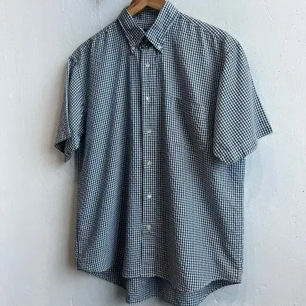 CANY 깅엄 체크 반팔 셔츠 Made in JAPAN