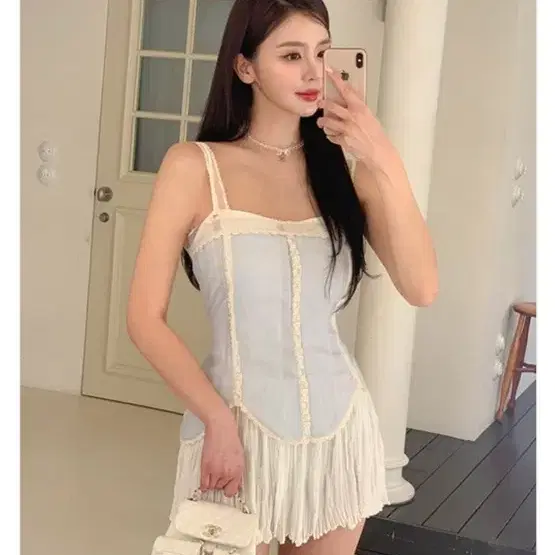미드나잇 더블레이스 원피스 새상품
